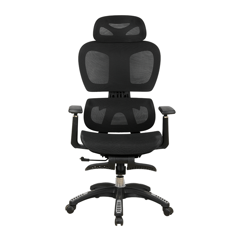 Silla de malla de separación lumbar con reposapiernas